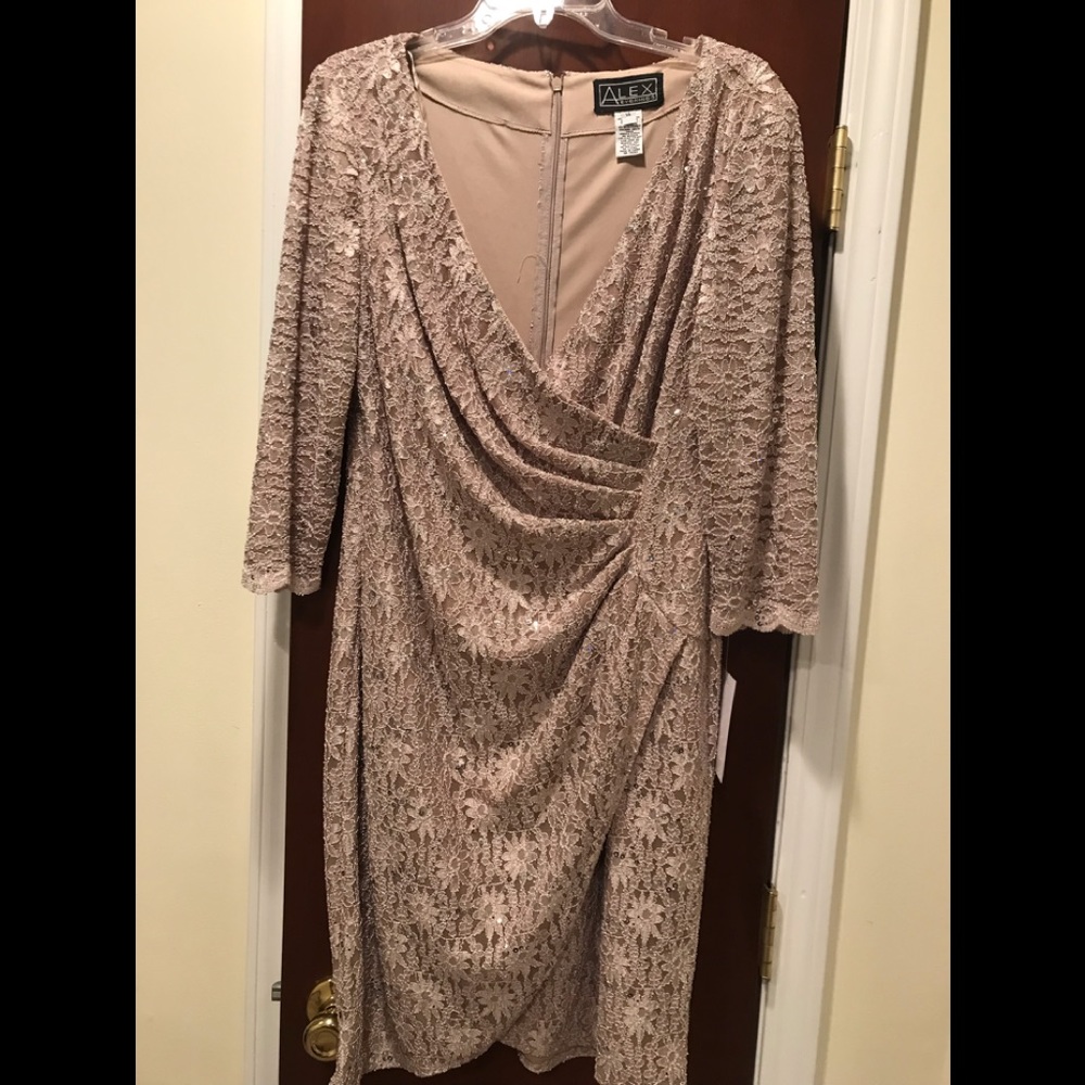 Short beautiful evening dress.